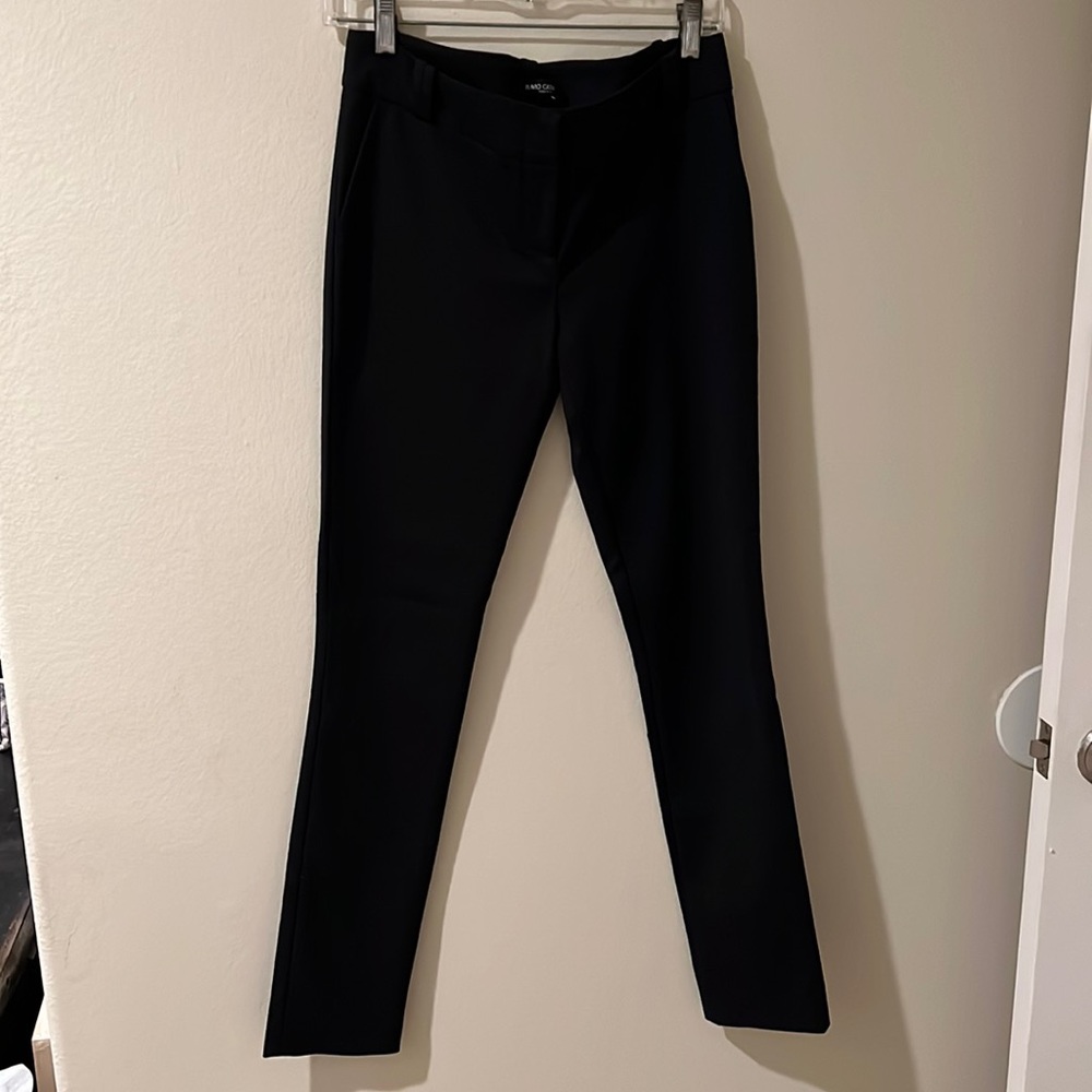 Black straight leg pants